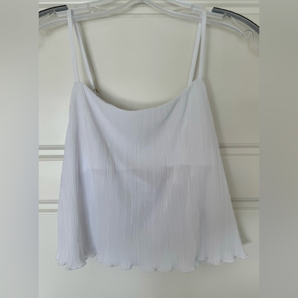 Open Edit White Tie Back‎ Strappy Tank Size M NWT - Picture 1 of 8